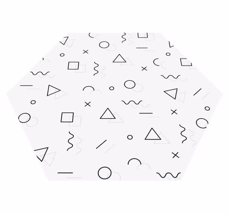 Memphis style minimalist vinyl carpet - TenStickers