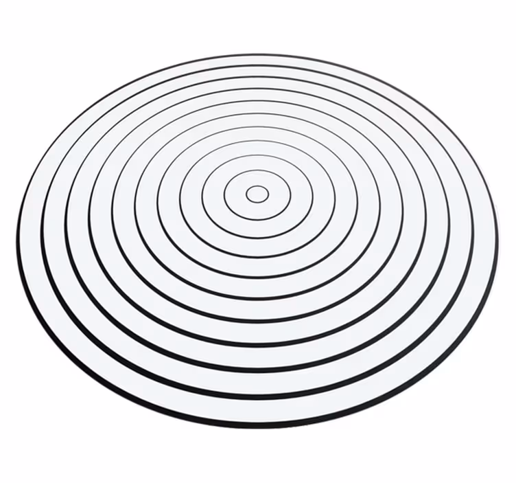 Minimalist vinyl carpet sound waves - TenStickers
