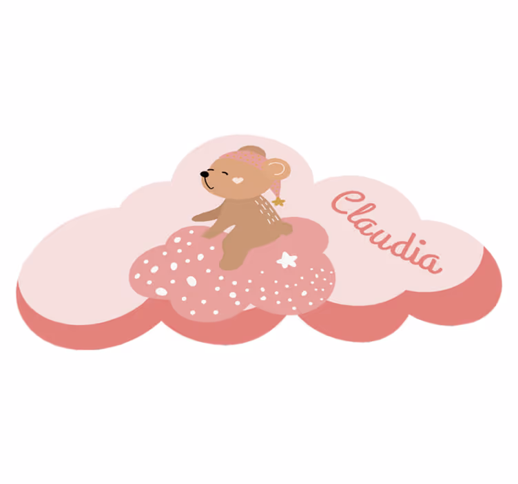 Customizable Cloud custom vinyl rug - TenStickers