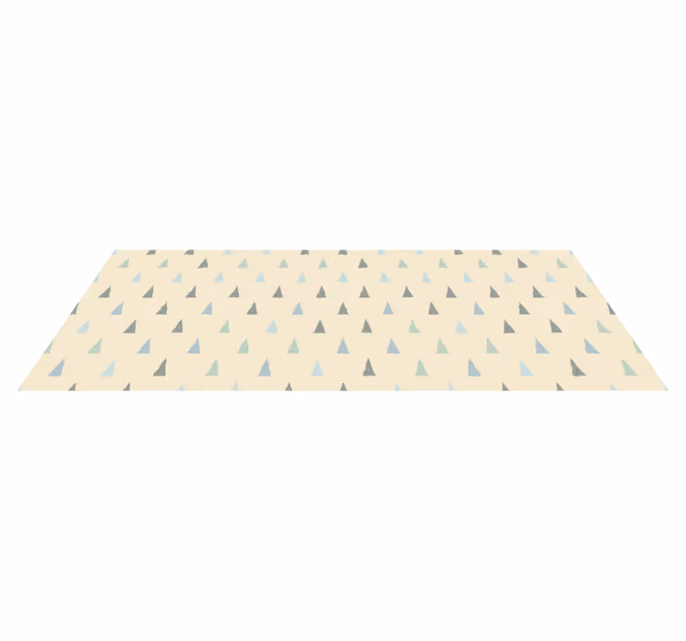 Gorgeous triangles scandinavian style vinyl rug - TenStickers