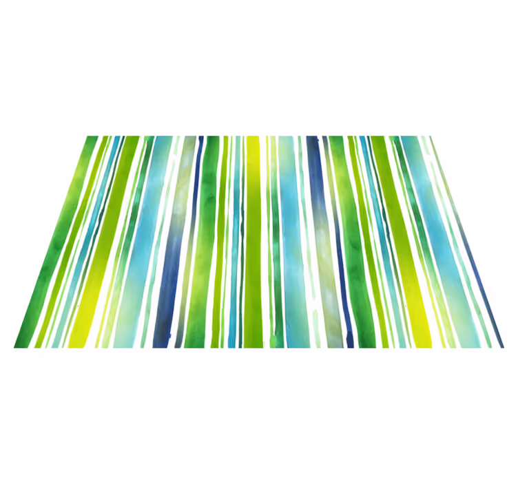 Vinyl carpet with watercolour stripes - TenStickers