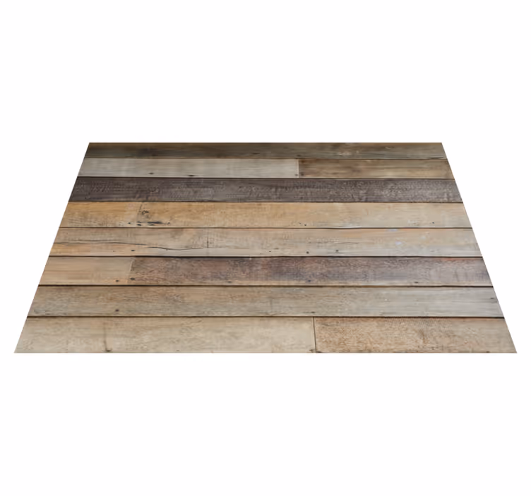 Antique plank striped wood effect vinyl rug - TenStickers