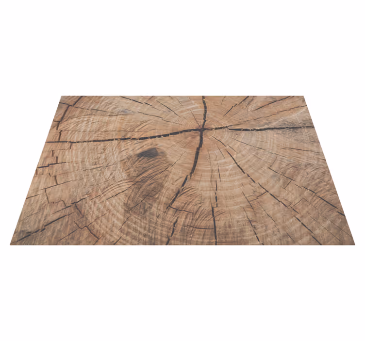 Wonderful vintage trunk texture wood effect vinyl rug - TenStickers