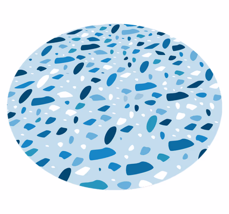 Spotted Speckle Pattern striped vinyl rug - TenStickers