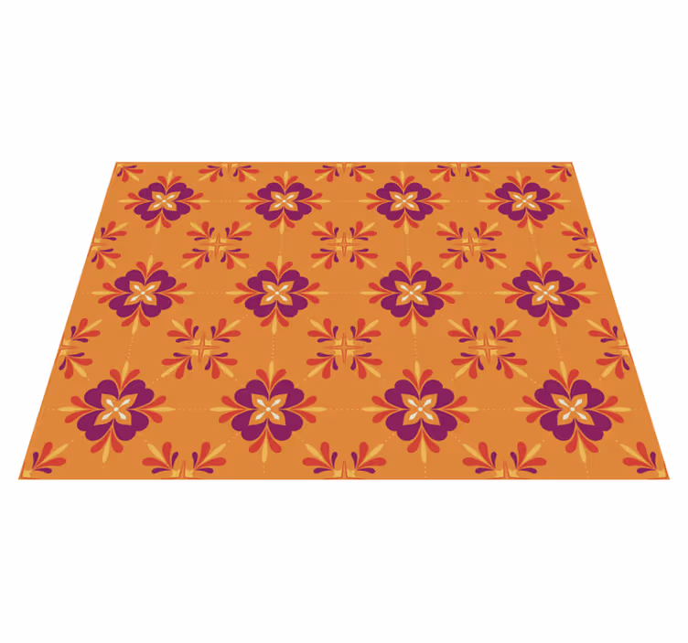 Gorgeous colorful tiles kitchen vinyl rug - TenStickers