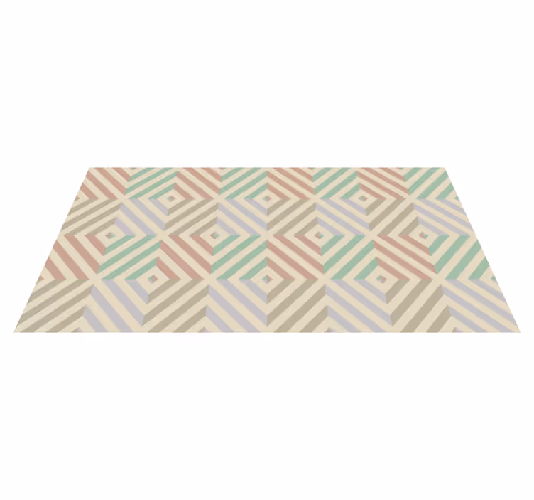 Geometric harmony geometric vinyl rug - TenStickers