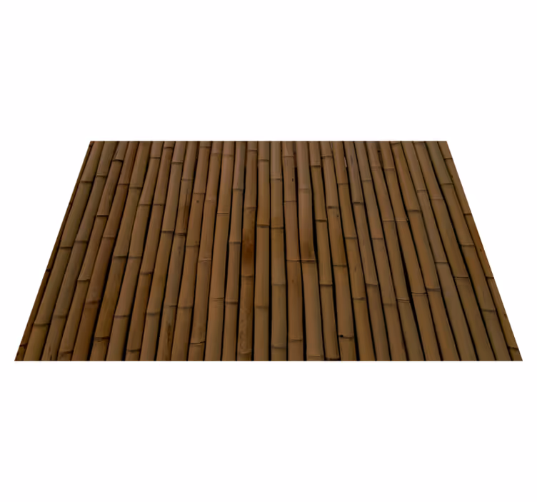 Bamboo Slatted Pattern textured vinyl rug - TenStickers