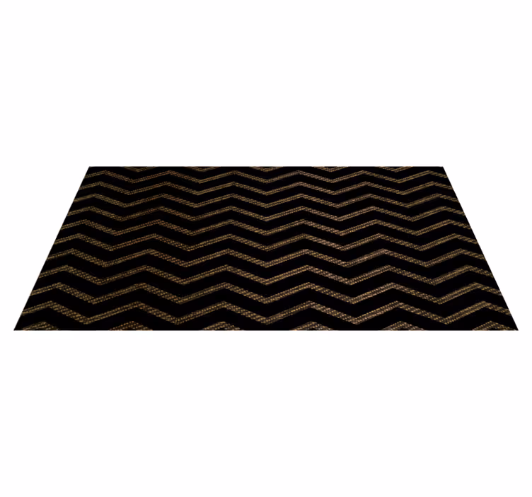 Chevron Stripe Pattern striped vinyl rug - TenStickers