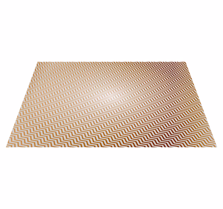 Chevron Patterned striped vinyl rug - TenStickers