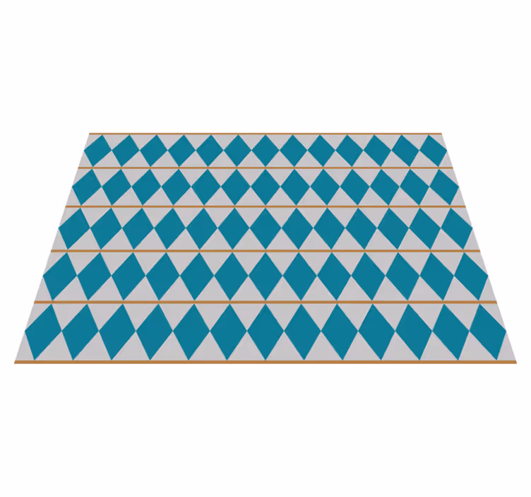 Tile vinyl rug geometric tile inspiration - TenStickers