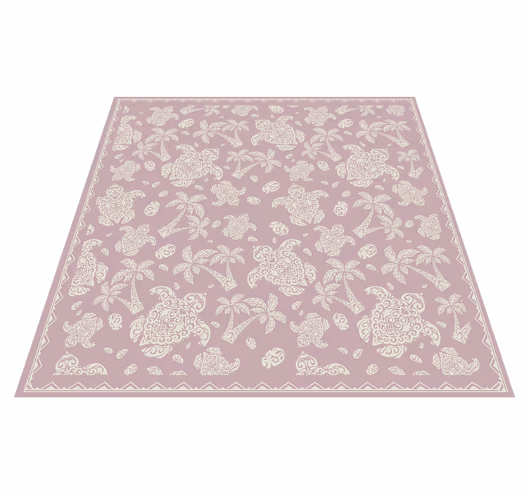 Paisley Circle mandala vinyl rug - TenStickers