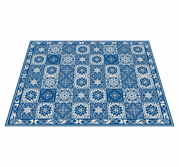 Decorative tile vinyl rug - TenStickers