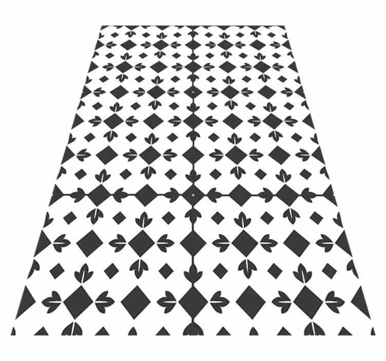 Contrast Tessellation textured vinyl rug - TenStickers