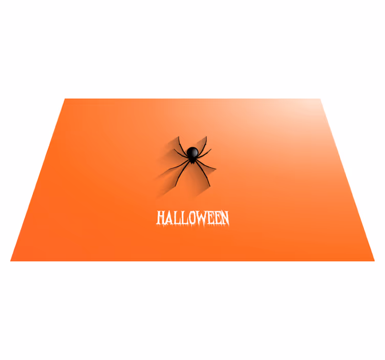 Halloween spider halloween vinyl rug - TenStickers