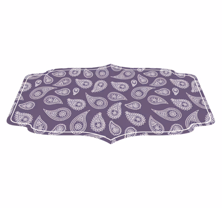Paisley mandala vinyl rug - TenStickers
