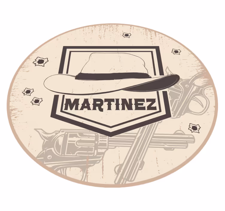 Customizable Western custom vinyl rug - TenStickers