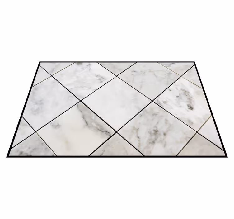 Marble illusion marble vinyl rug - TenStickers