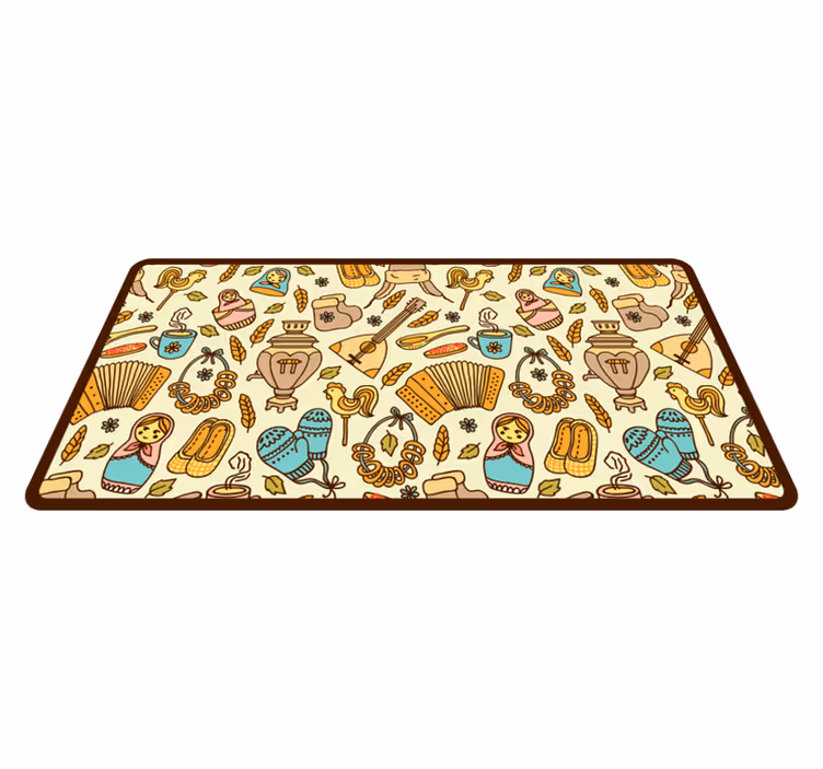 Playful Nursery Theme kids vinyl rug - TenStickers
