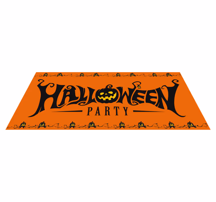 Halloween vinyl rug for spooky celebration decor - TenStickers