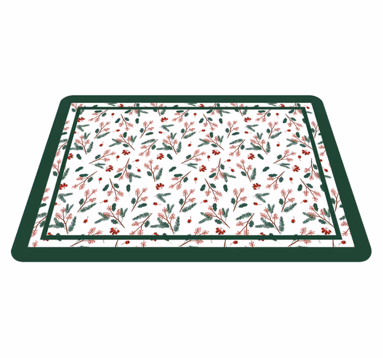 Botanical Garden floral vinyl rug - TenStickers