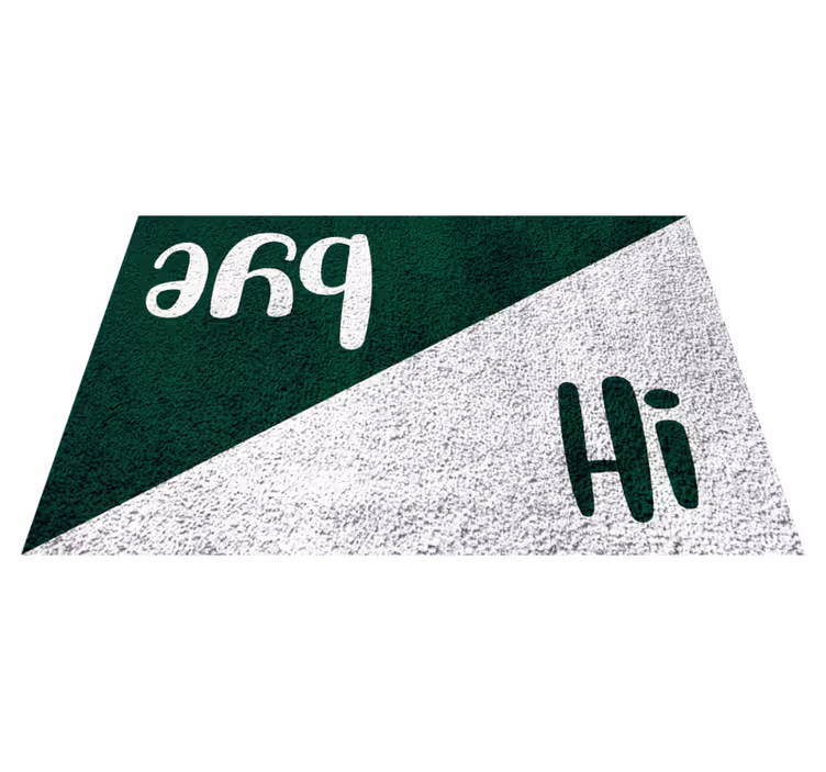 Prahs Hi Greetings custom rug - TenStickers