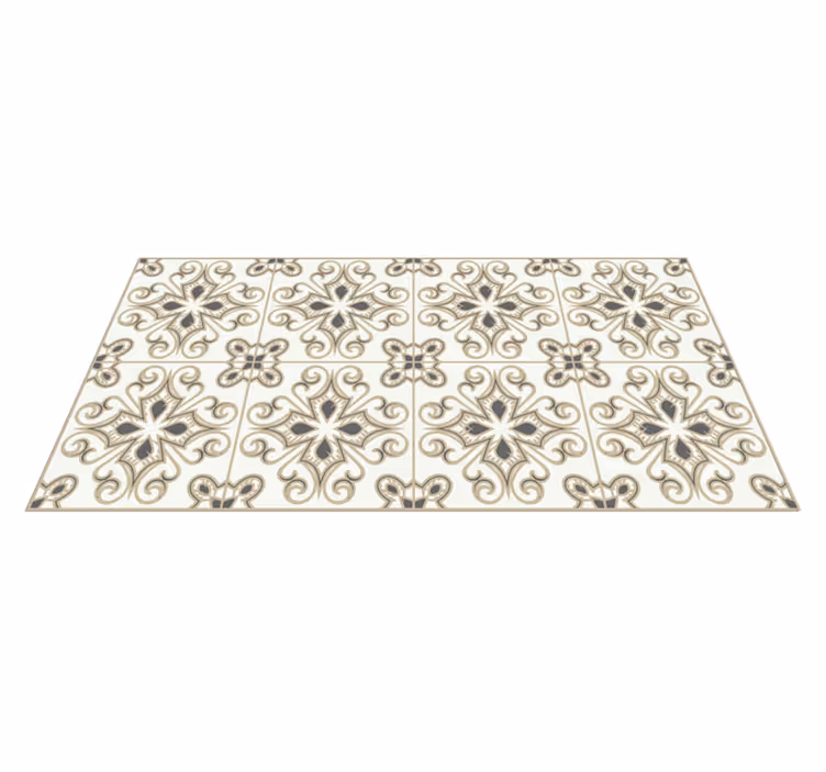 Mosaic vinyl rug classic mosaic design - TenStickers