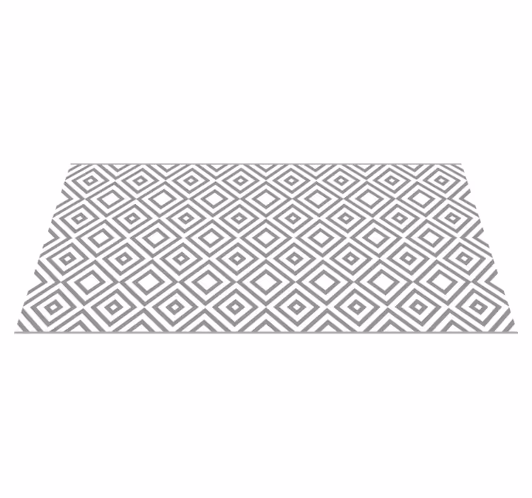 Diamond Patterned Design geometric vinyl rug - TenStickers