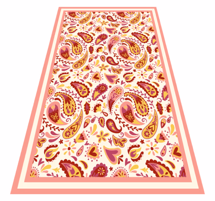 Paisley Fabricated textured vinyl rug - TenStickers