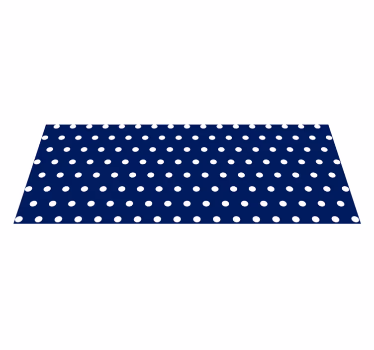 Polka Dotted Decor minimal vinyl rug - TenStickers