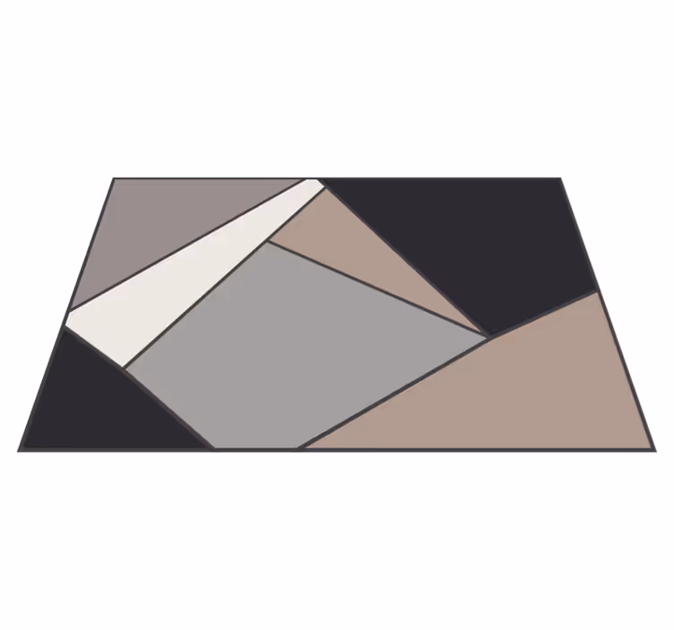 Geometric vinyl rug geometric shapes vinyl - TenStickers