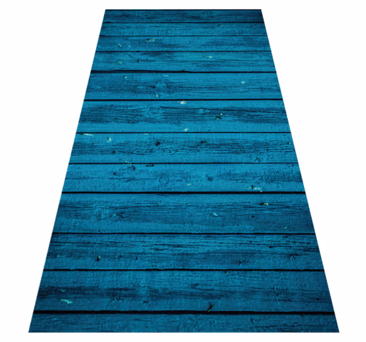 Distressed Planks wood effect vinyl rug - TenStickers