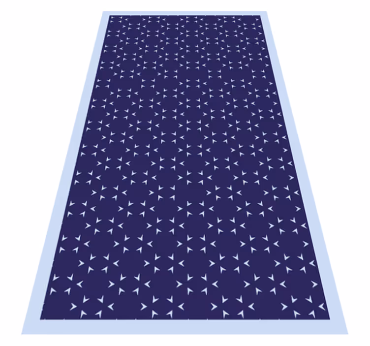 Nautical Stripe Pattern striped vinyl rug - TenStickers