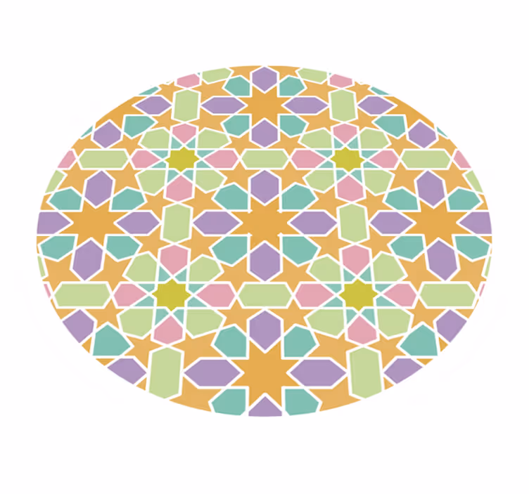 Moroccan Stars star vinyl rug - TenStickers