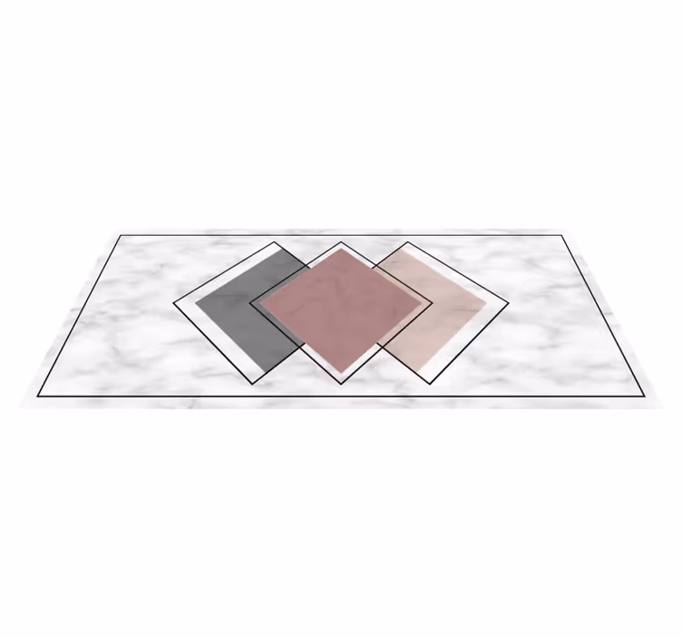 Marble vinyl rug marble geometrics - TenStickers