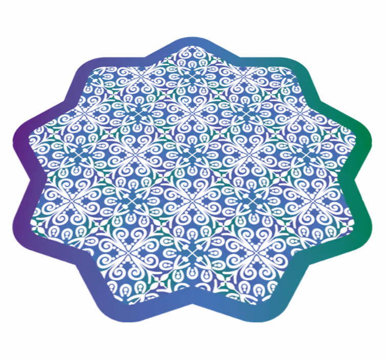 Intricate Tile Design tile carpet - TenStickers