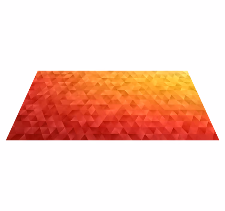 Colourful gradient geometric vinyl rug - TenStickers