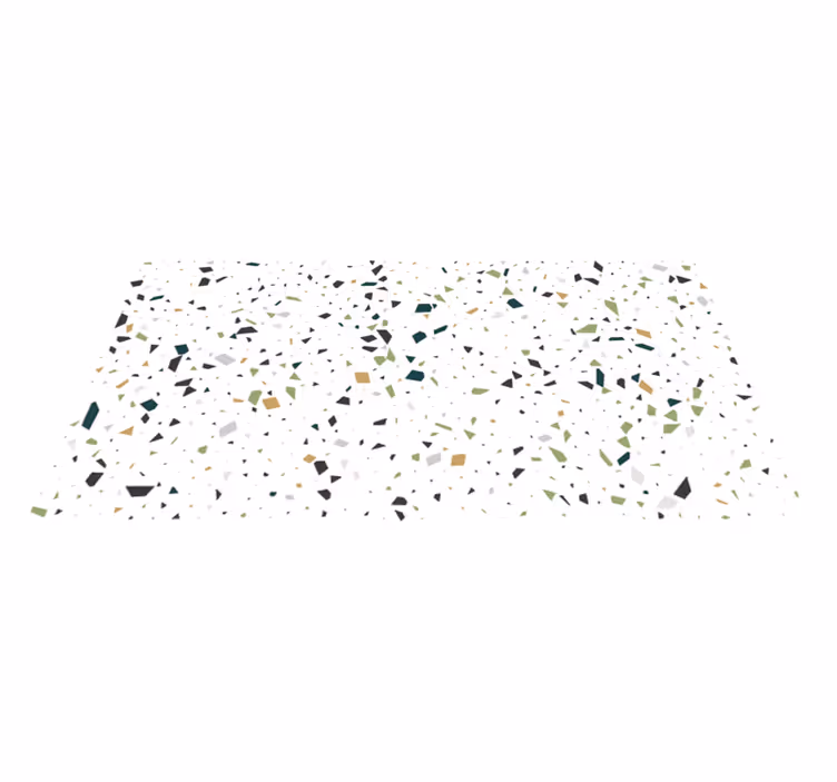 Geometric shape spot bathroom vinyl rug - TenStickers