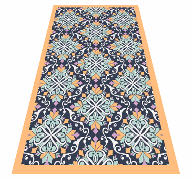 Mosaic vinyl rug mosaic inspired design - TenStickers
