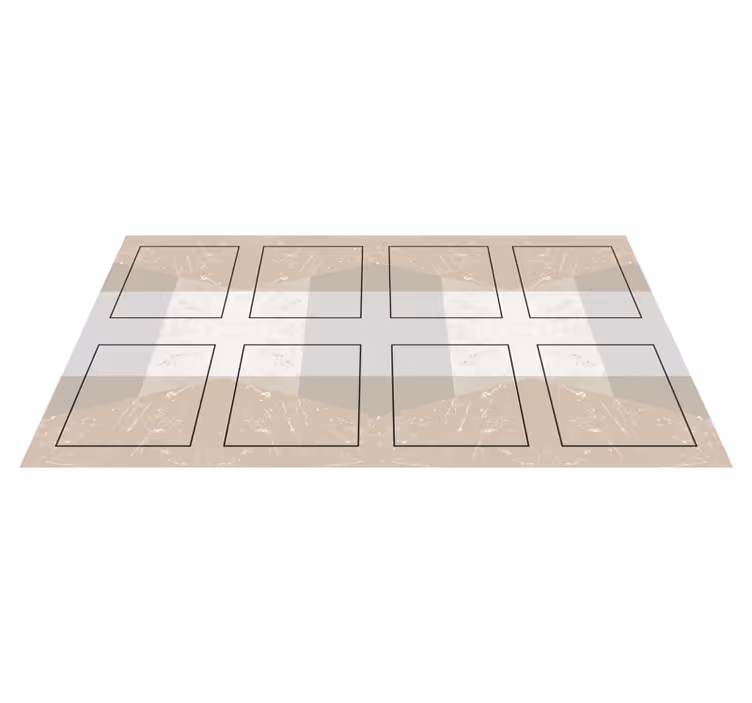 Marble Squares kitchen vinyl rug - TenStickers
