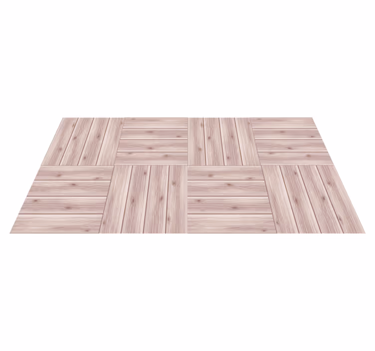 Wooden Planks Simulation wood effect vinyl rug - TenStickers