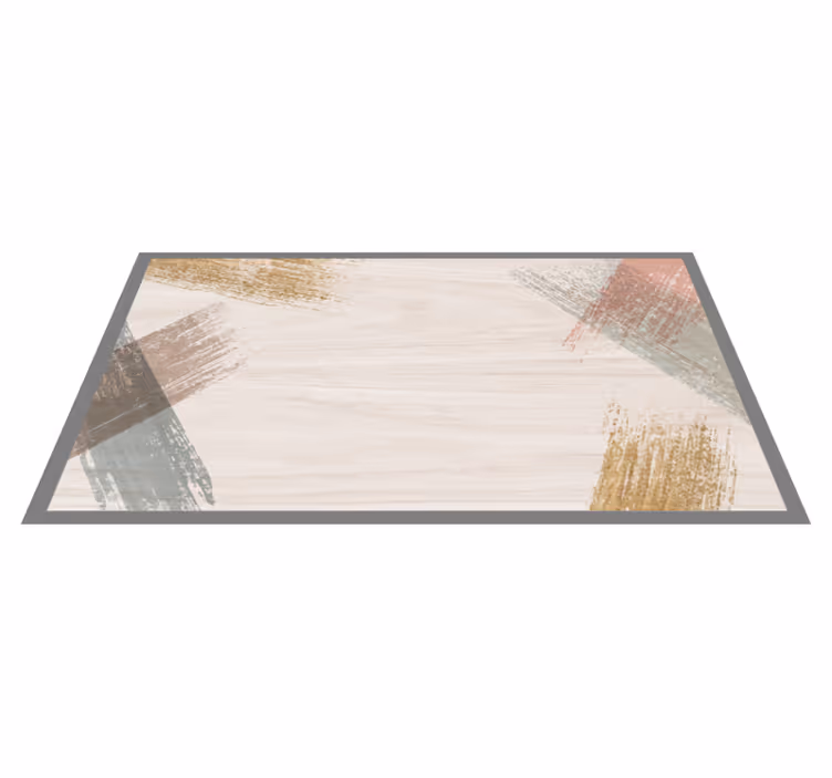 Textured vinyl rug with textured surface design - TenStickers