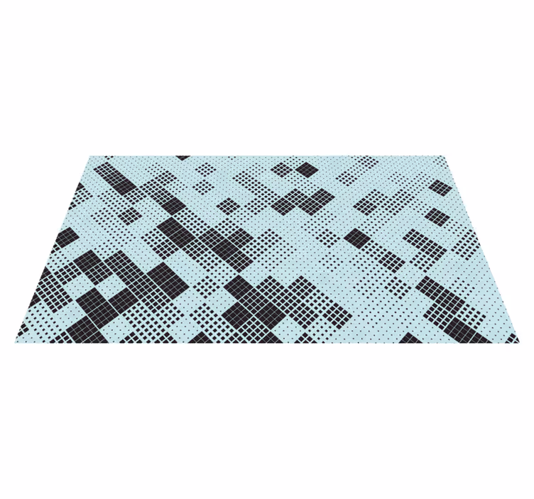 Mosaic vinyl rug with mosaic design - TenStickers