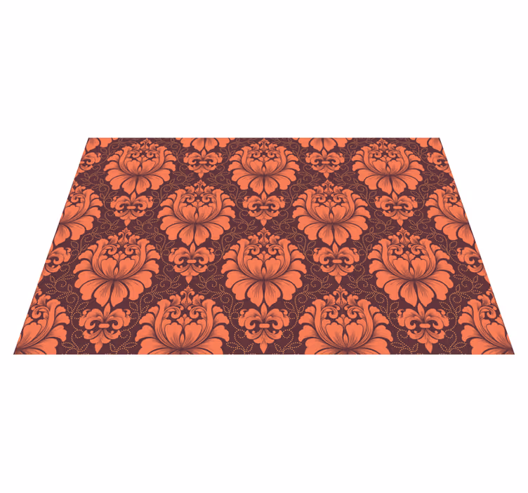 Ornate Symmetry mandala vinyl rug - TenStickers