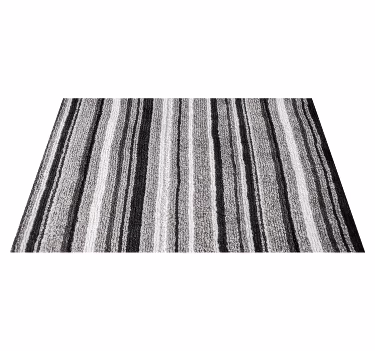 Striped Textured Finish striped vinyl rug - TenStickers