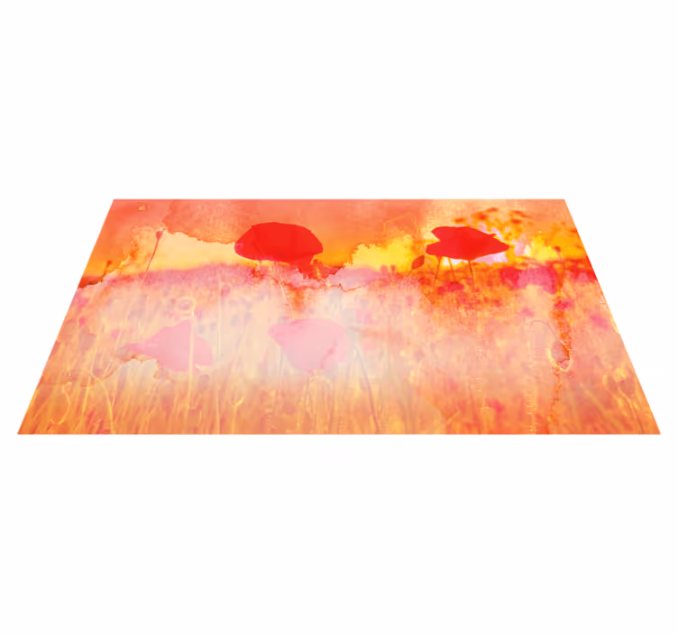 Abstract Meadow nature vinyl rug - TenStickers