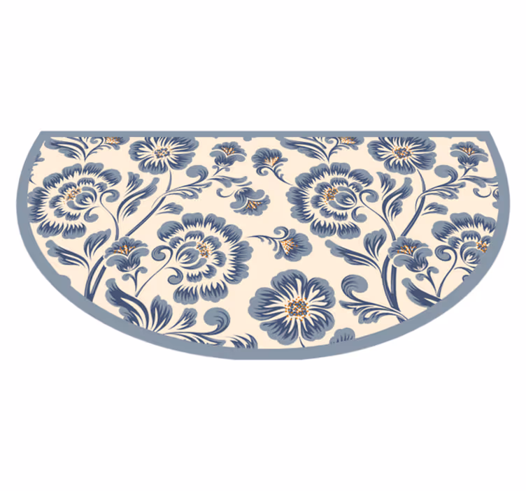 Botanical Entrance Adorner floral vinyl rug - TenStickers