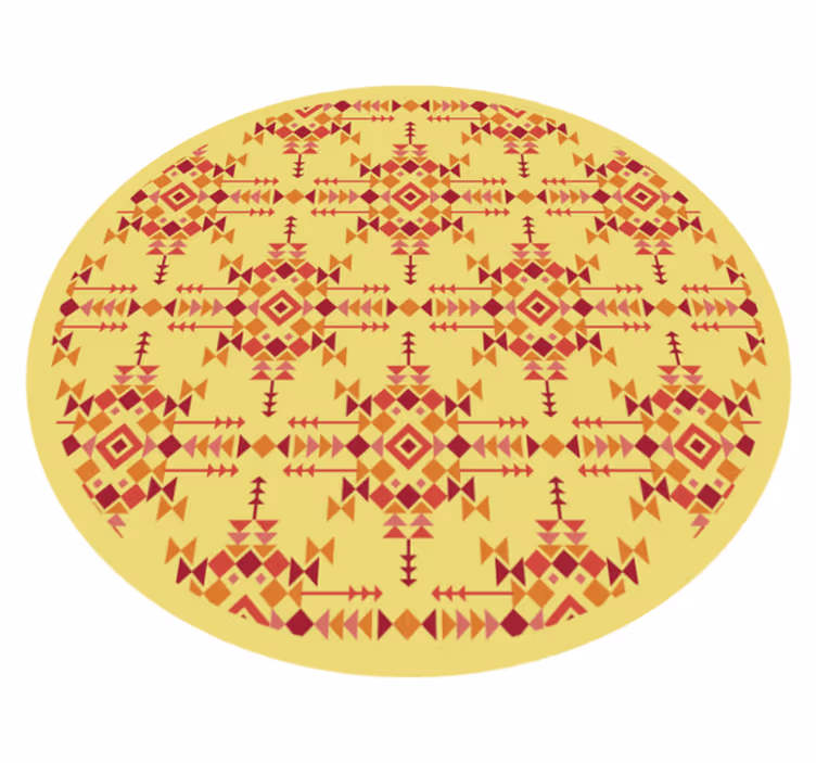Cultural Balance ethnic vinyl rug - TenStickers