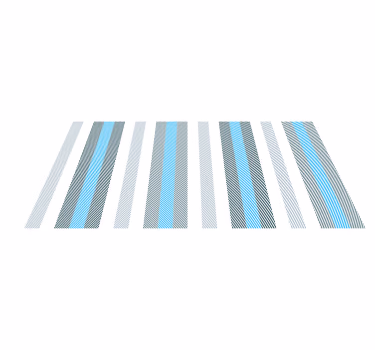 Striped vinyl rug for stylish home decor - TenStickers
