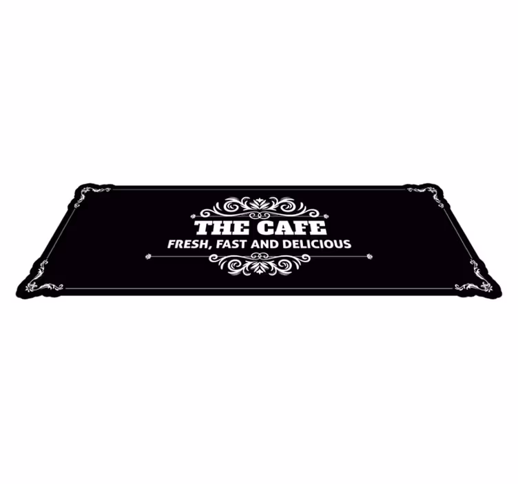 Cafe Fresh Delicious custom rug - TenStickers