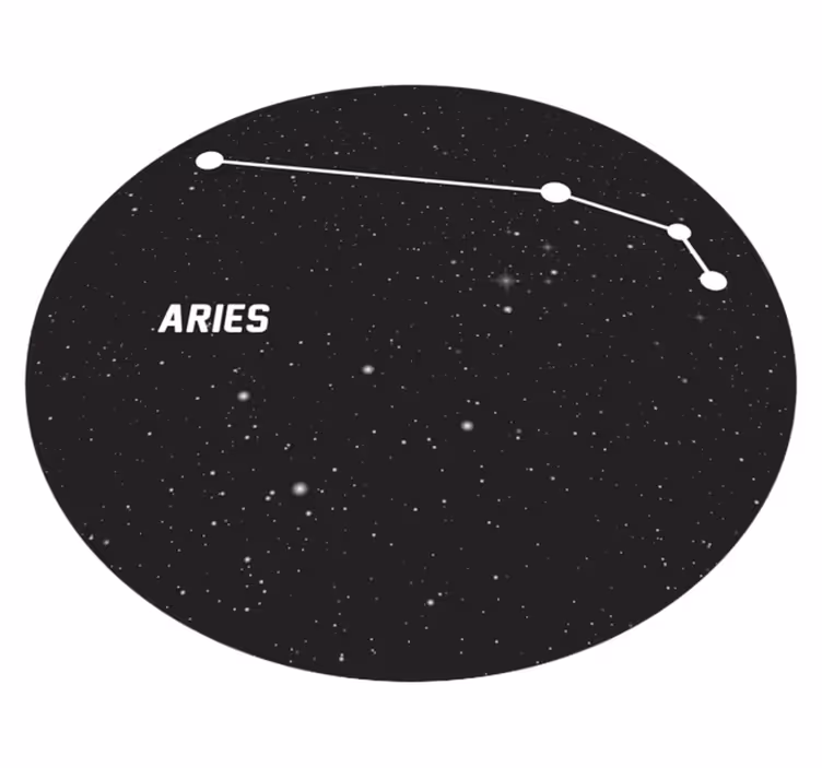 Aries Constellation star vinyl rug - TenStickers